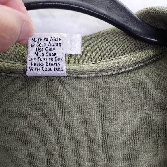 Peruvian Connection Polo Shirt Women's Large Short Sleeve 100% Pima Cotton Green - Picture 4 of 11